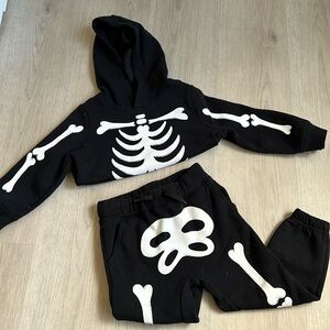 old navy kids sweater skeleton set